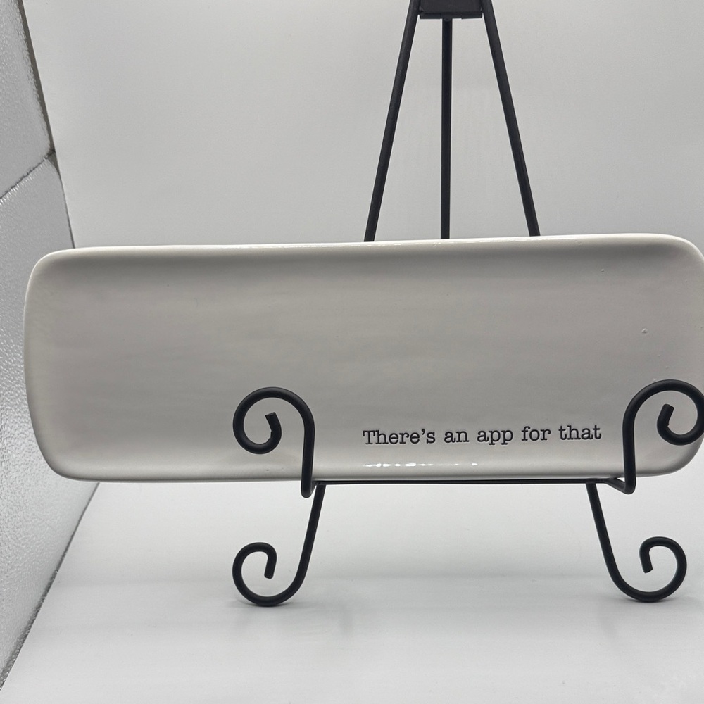 Mudpie White Ceramic Appetizer Tray